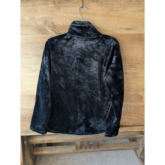 32 Degrees Jacket Womens Medium Black Heat Plush Faux Fur Super Soft Full Zip - Picture 4 of 4